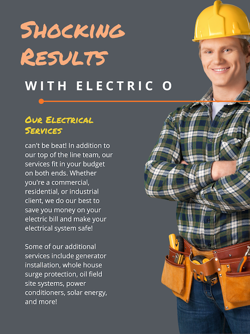 SHOCKING RESULTS WITH ELECTRIC O ELECTRICAL SERVICES